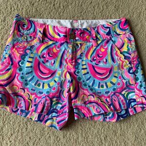Lilly Pulitzer Women's Callahan Shorts, Psychedelic Sunshine, size 00 NWOT